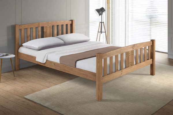 Valentina Wooden Bed Double