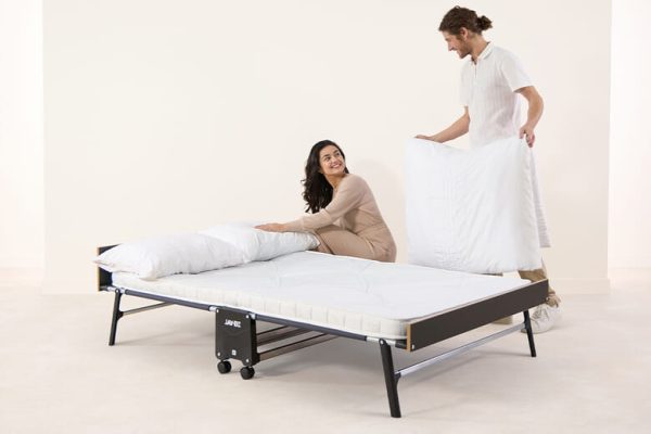 One Size Jay Be GP120 Grand Folding Small Double Bed with e Pocket Mattress