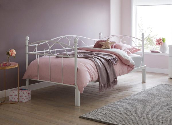 Kylie S Metal Bed Frame 30 Single Pink