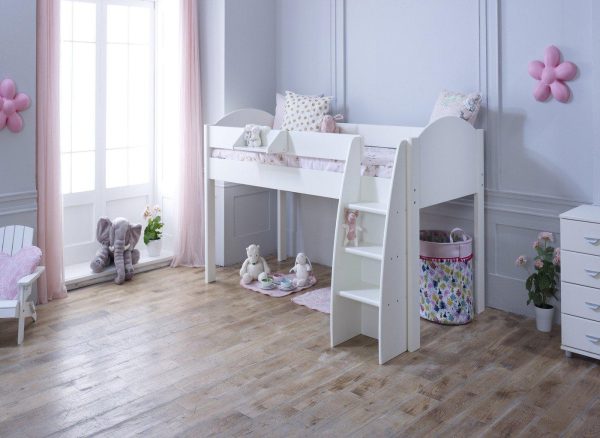 Milly Kids Mid Sleeper 30 Euro Single White