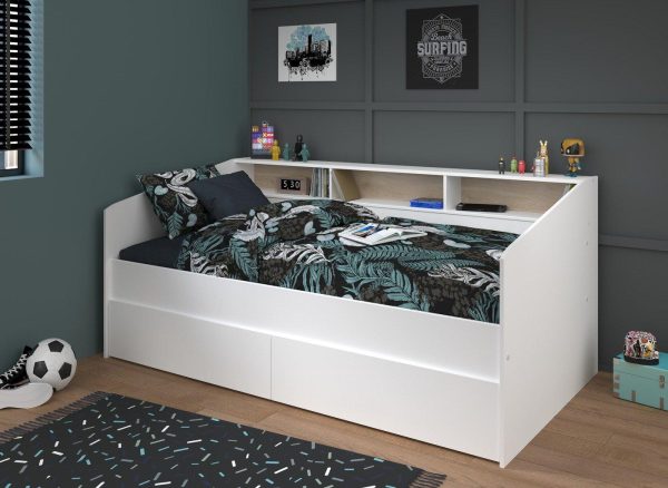 Freddie Wooden Day Bed 30 Euro Single White