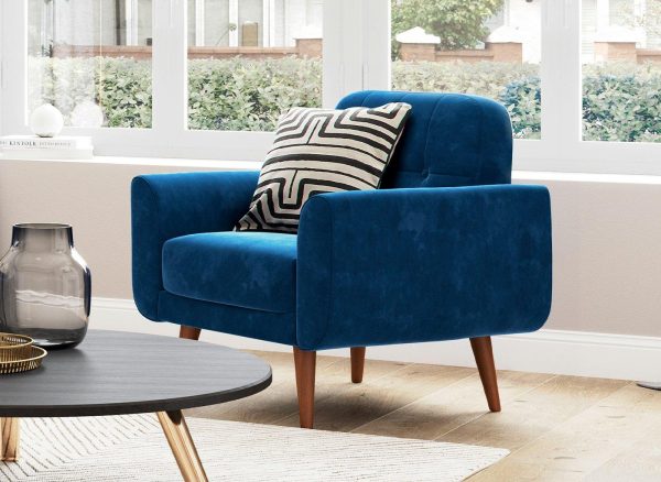 Gallway Chair Navy Velvet Blue