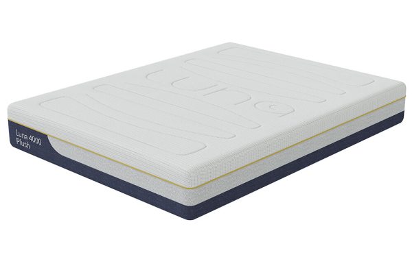 Luna 4000 Plush Gel Memory Pocket Hybrid Mattress Single