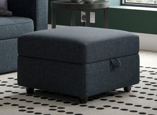 Haze Footstool Blue