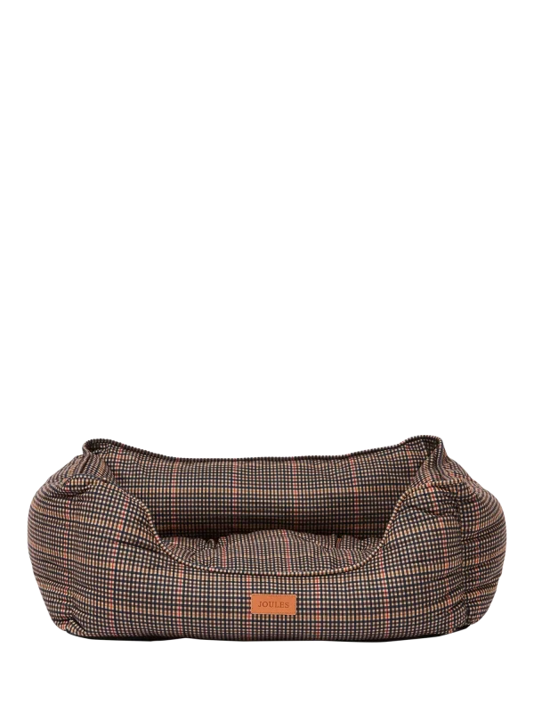 Joules Henson Check Box Dog Bed Multi