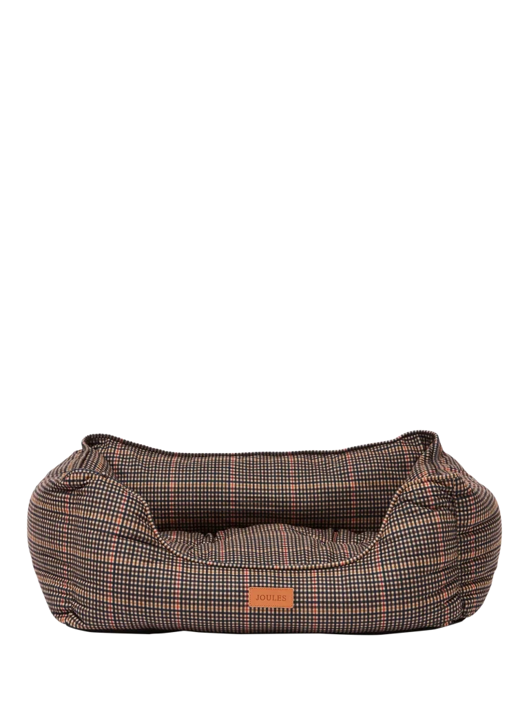 Joules Henson Check Box Dog Bed Multi