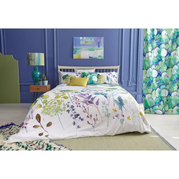 bluebellgray Botanical Print Cotton Duvet Cover and Pillowcase Set