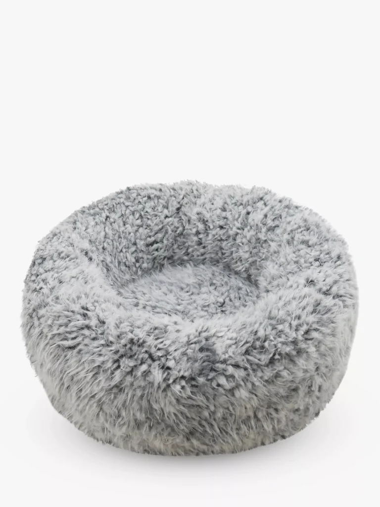 Rosewood Fluff Comfort Pet Bed Silver