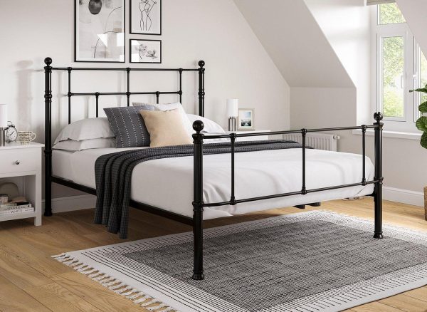 Jessica Metal Bed Frame 50 King Black