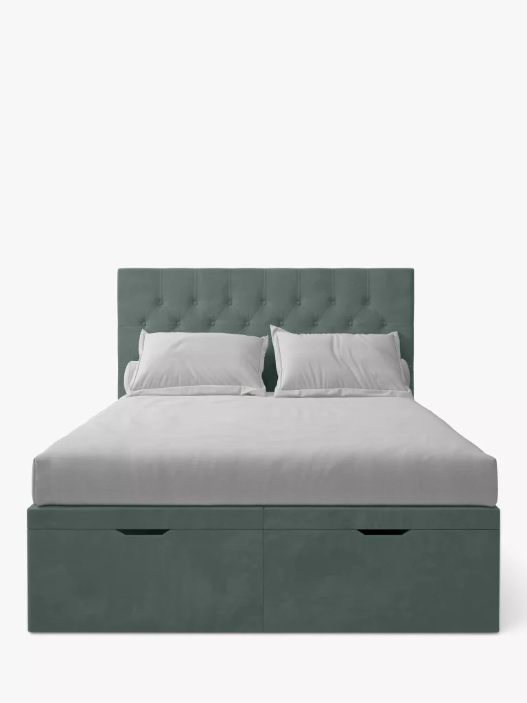 Koti Home Eden Upholstered Ottoman Storage Bed Double