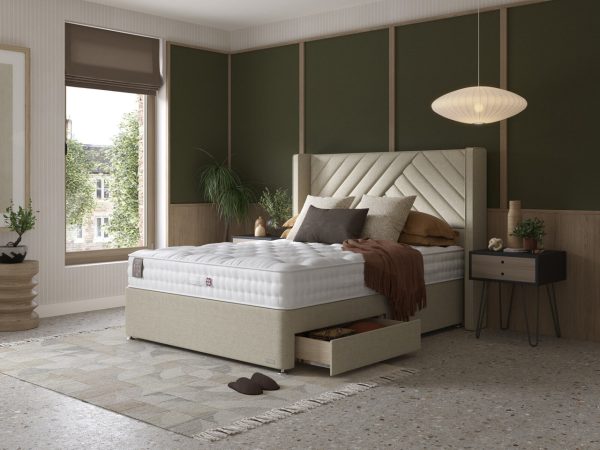 Staples Co Artisan Splendour Divan Bed Set on Castors