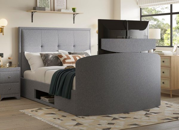 Hopkins Ottoman TV Bed 46 Double Grey