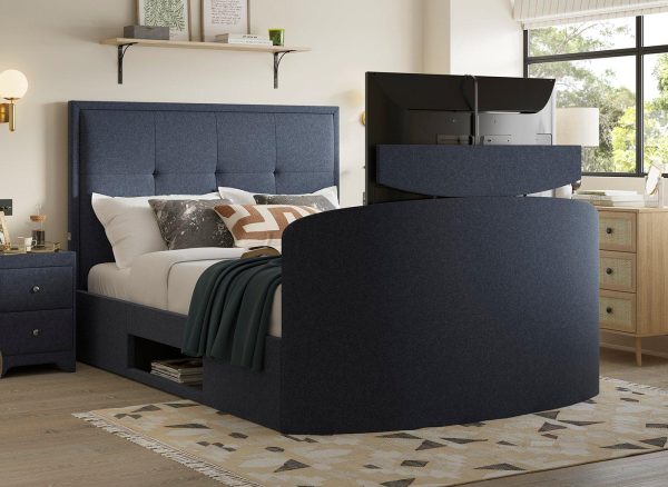 Hopkins Ottoman TV Bed 46 Double Blue