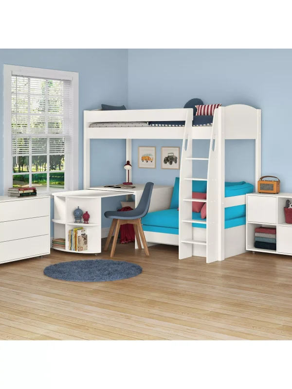 Stompa Uno S Plus High Sleeper Bed with Pull Out Desk and Chair Bed