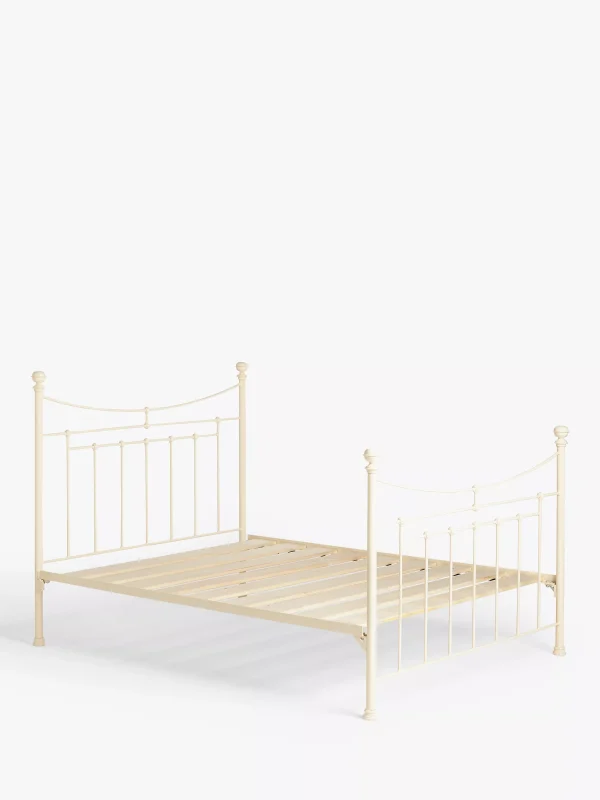 Wrought Iron And Brass Bed Co Lily Iron Non Sprung Slatted Platform Top Bed Frame Super King Size