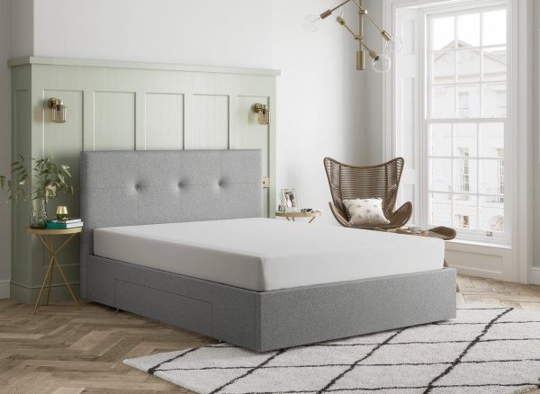 Baxter Upholstered Storage Bed Frame   50 King   Grey