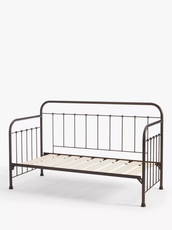 Wrought Iron And Brass Bed Co Edward Day Bed Single Bronze