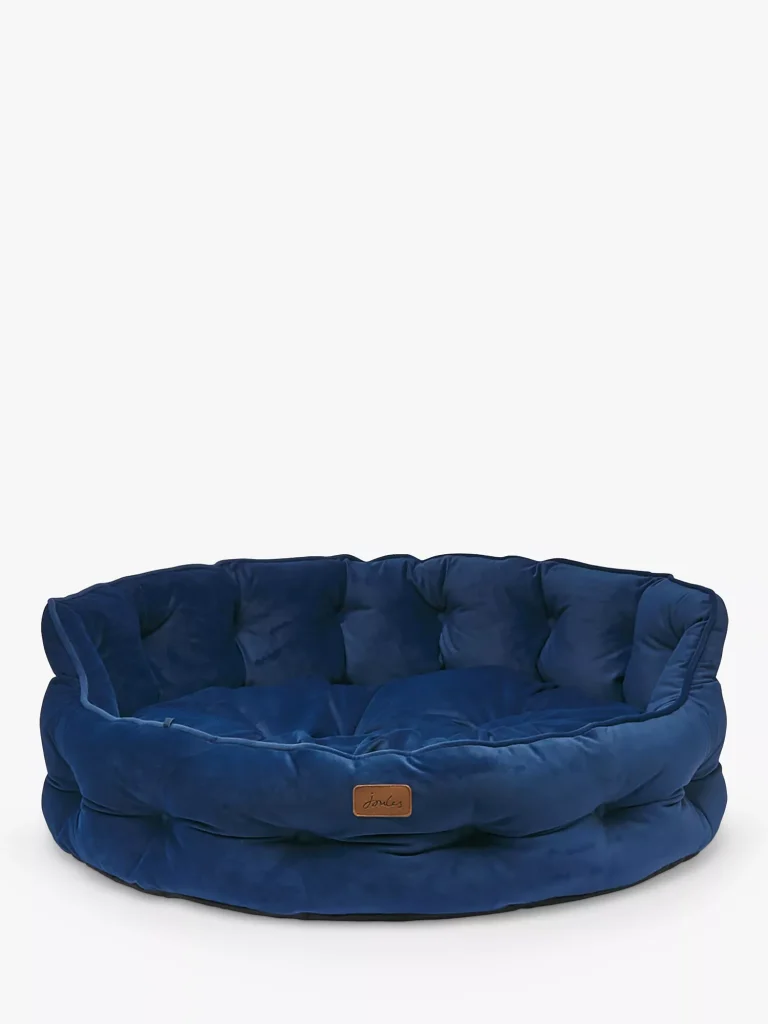 Joules Chesterfield Pet Bed Navy