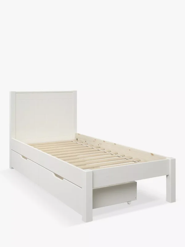 Stompa Classic Wooden Bed Frame with Pair of Drawers Single