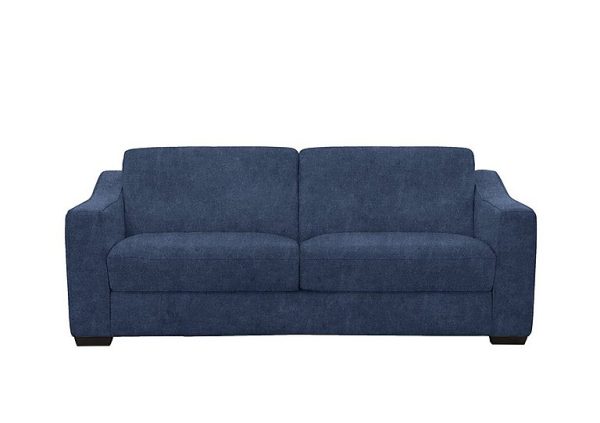 Optimus Space Saving Fabric Sofa Bed with Memory Foam Mattress Blue