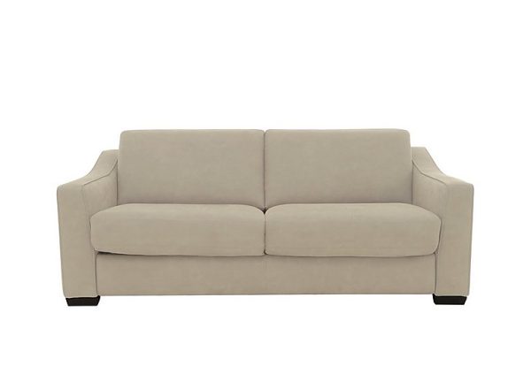 Optimus Space Saving Fabric Sofa Bed with Memory Foam Mattress Bisque