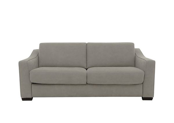 Optimus Space Saving Fabric Sofa Bed with Memory Foam Mattress Silver