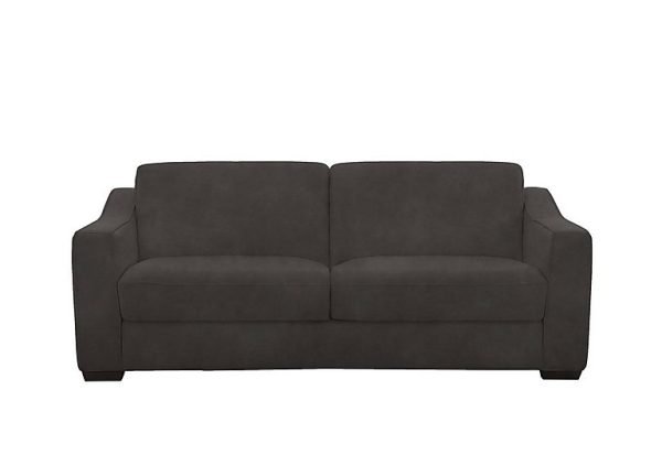 Optimus Space Saving Fabric Sofa Bed with Memory Foam Mattress R16 Charcoal