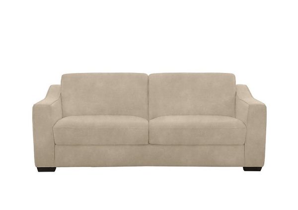 Optimus Space Saving Fabric Sofa Bed with Memory Foam Mattress Oatmeal