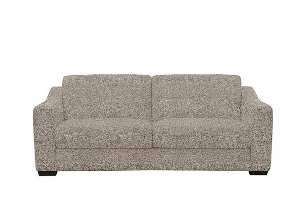 Optimus Space Saving Fabric Sofa Bed with Memory Foam Mattress Biscuit