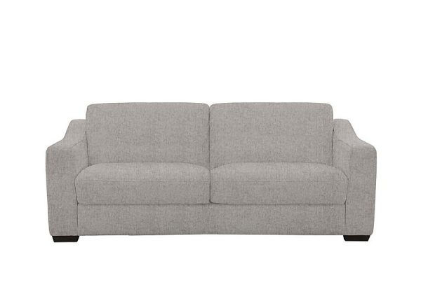 Optimus Space Saving Fabric Sofa Bed with Memory Foam Mattress R23 Silver Grey