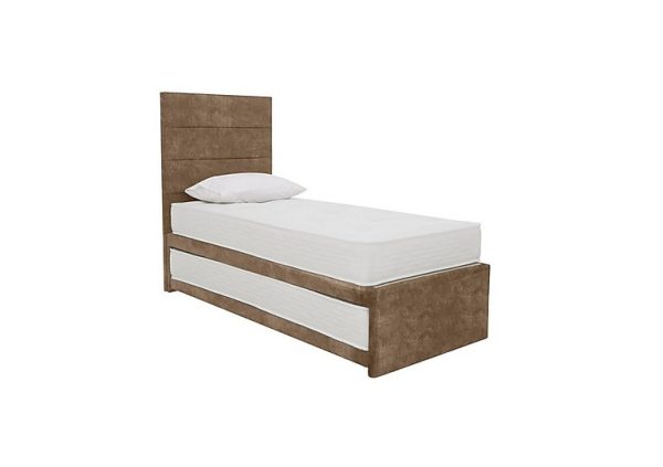 Sleep Story Guest Bed with Coil Mattress Lace Caramel