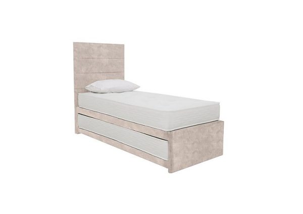 Sleep Story Guest Bed with Coil Mattress Lace Ivory