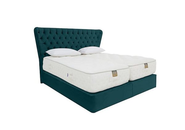 Harrison Spinks Yorkshire 25K 2 Drawer Firm Divan Set with Zip and Link Firm Mattress Super King Seven Emerald