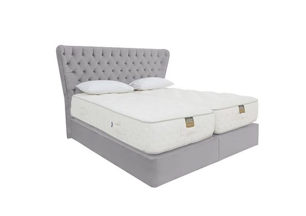 Harrison Spinks   Yorkshire 25K Medium Divan Set with Zip and Link Mattress   Super King   Seven Lilac