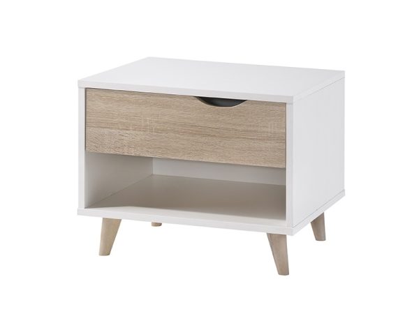 LPD Furniture Amsterdam 1 Drawer Bedside Cabinet Bedside Chest