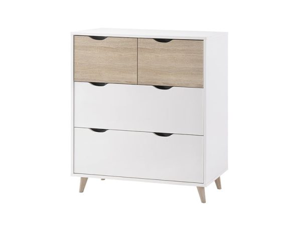 LPD Furniture Amsterdam 4 Drawer Chest Drawer Chest