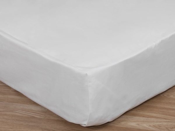 Elainer Percale Flat Sheet 430 Thread Count Super King White Linen