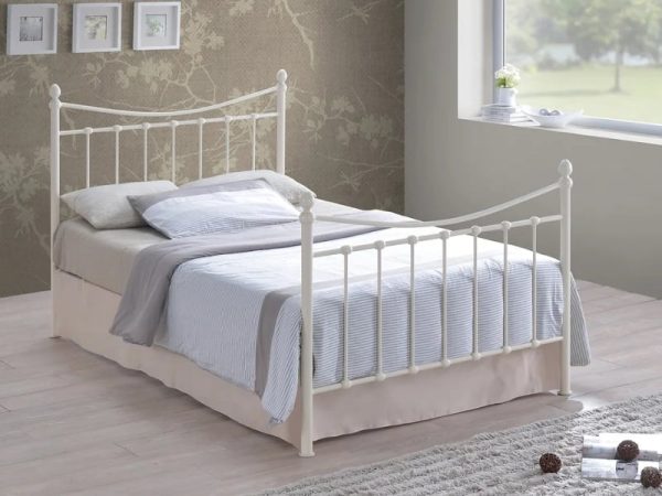 Time Living Alderley Double Ivory Metal Bed