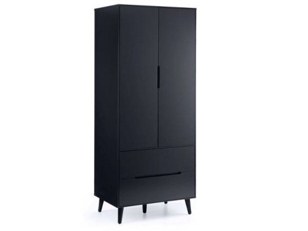 Julian Bowen Alicia 2 Door Wardrobe Anthracite Wardrobe