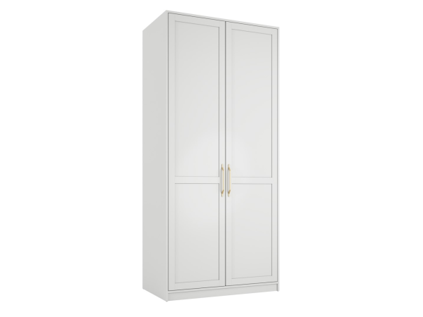 LPD Furniture Austen 2 Door Wardrobe White Wardrobe