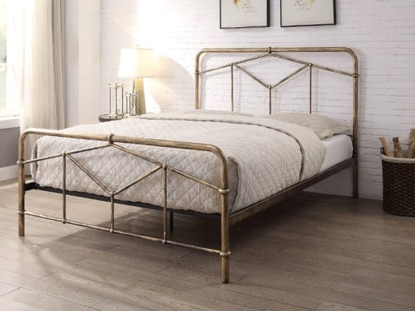 Flintshire Furniture Axton King Size Antique Bronze Metal Bed