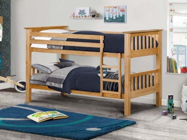 Julian Bowen Barcelona Bunk Bed Single Natural Bunk Bed