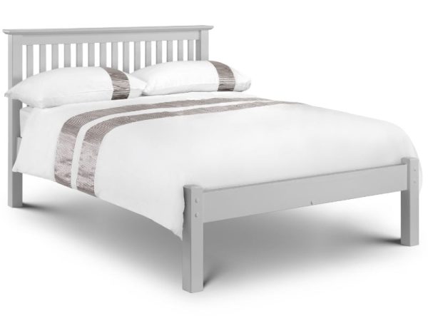 Julian Bowen Barcelona Low Foot End Double Dove Grey Wooden Bed