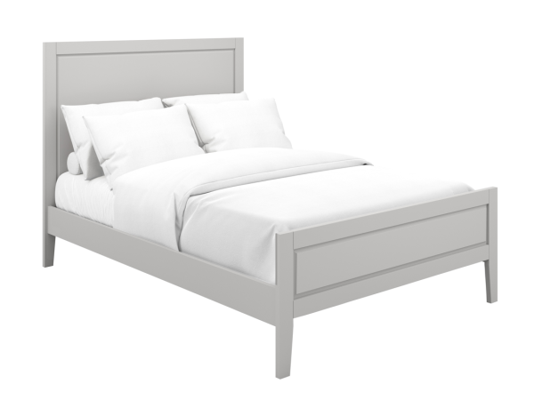 LPD Furniture Bay Double Grey Wooden Bed