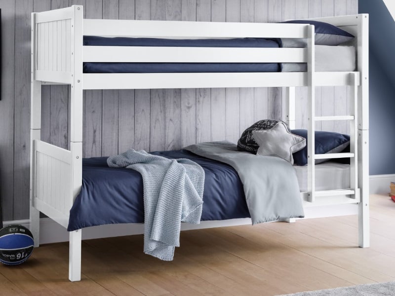 Julian Bowen Bella Bunk Bed Single White Bunk Bed