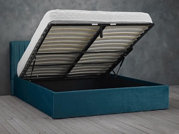 LPD Furniture Berlin Ottoman Teal Double Teal Ottoman Bed