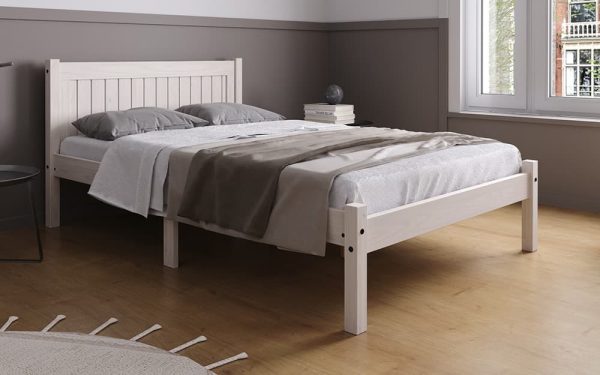 Birlea Rio Wooden Bed Frame Double White