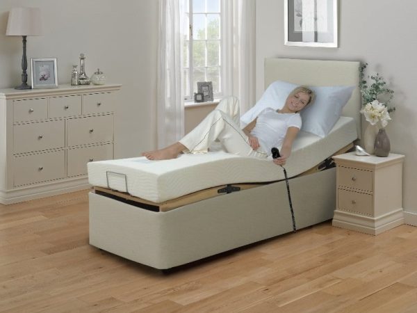 MiBed Bryony 3 x 66 Custom Size Divan on Legs Electric Bed