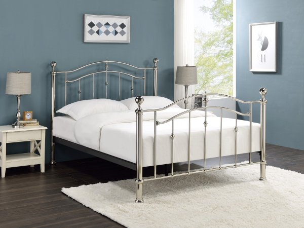 Limelight Callisto King Size Chrome Metal Bed