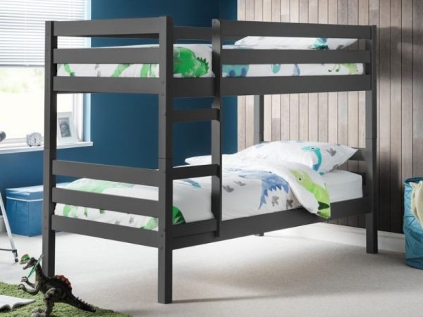 Julian Bowen Camden Bunk Bed Single Anthracite Bunk Bed